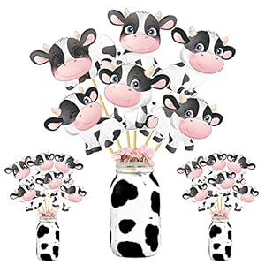 Umoni Kuh Party Fotoautomat Requisiten mit Stäbchen