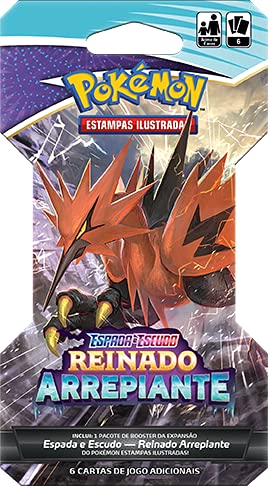 Booster Pokémon Espada E Escudo 6 Reinado Arrepiante Copag Cards Cartas, tcg