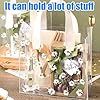 2 PCS Sacs Cadeaux Transparents avec Poignées, 24x13x22cm Sacs Réutilisables En PVC Avec Poignées, Sac Cadeau Transparent, Sac En PVC Clair pour Cadeau avec Motif Marguerite pour Mariage Anniversaire #4