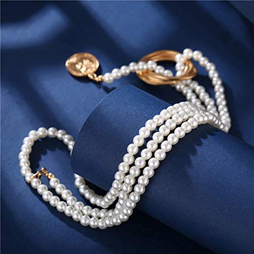 Layered Necklace with Plated Jewellery