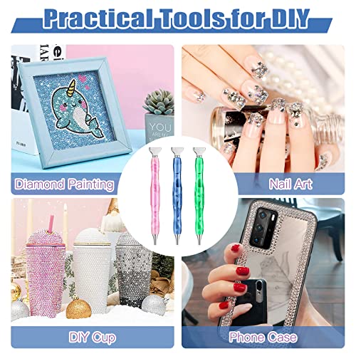 Zynery 40 Pcs Diamond Painting Pen Kit, 13 Pcs Stainless Steel Metal Tips With 3 Resin Diamond Art Pens, 12 Clay, Diamond Painting Accessories Tools For 5D Diy Craft (Silver) #TOP6