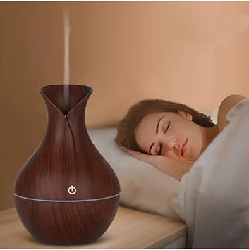 Raiden Kahverengi Vazo Modeli Aroma Terapi Oda Hava Nemlendirici, 7 Renk I kl , Ultrasonik, Ah ap G r n m