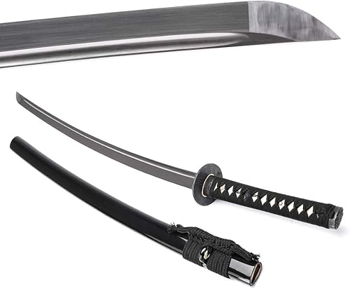 Miniatura 50 de siwode Katana hecha a mano de espiga completa, afilada, aleación Tsuba japonesa samurái, acero de alto carbono 1060, T10 1095, 40 pulgadas