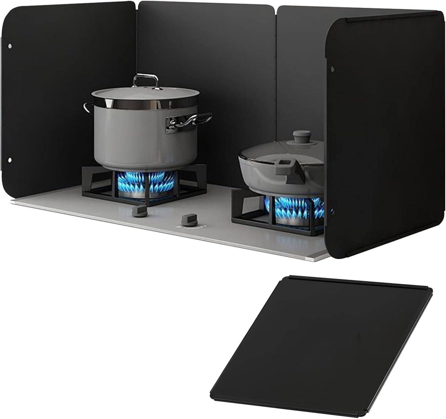 Oil Proof Splatter Guard - Foldable Grease Splatter Screen for Stove Top and Frying Pan - Essential Kitchen Tool for Cooking and Frying