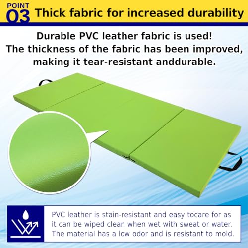 Gymnastics Mat Folding Stretch Mats 71"x31"x2" Exercise Muscle Training Children Play Horizontal Bar Mat Yoga Sports Soundproof Home Use - Image 5