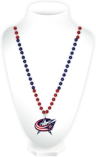 Vista 9 de Rico Industries Cuentas unisex estilo Mardi Gras con logotipo de equipo de la NHL