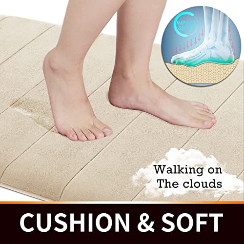 Yimobra Bath Mat Memory Foam, Soft Comfortable, Super Water Absorption, Non-Slip, Thick, Machine Wash - Image 2