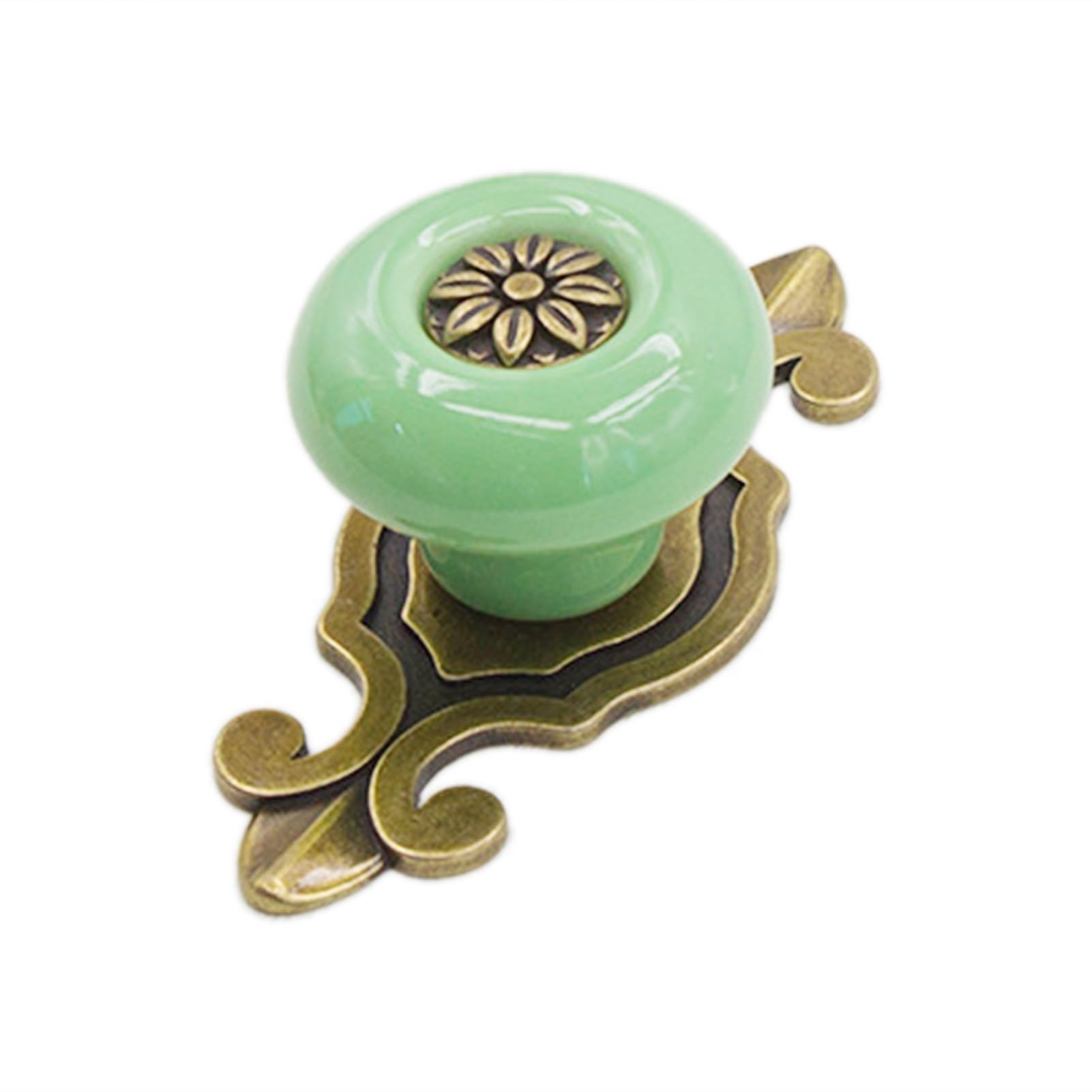 Wlihdb Color4 5Pairs Vintage Ceramic Closet Knobs Single Hole Cabinet Pulls Suitable For Drawers For Chest Of Drawer(Color4)