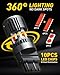 AUXITO CANBUS 3156 3157 LED Bulbs Red with Built-in Resistor 3056 3057 3457R 4057 4156 4157 Anti Hyper Flash Error Free Brake Lights, Tail Lights, Stop Lights, Turn Signal Lights, Pack of 2