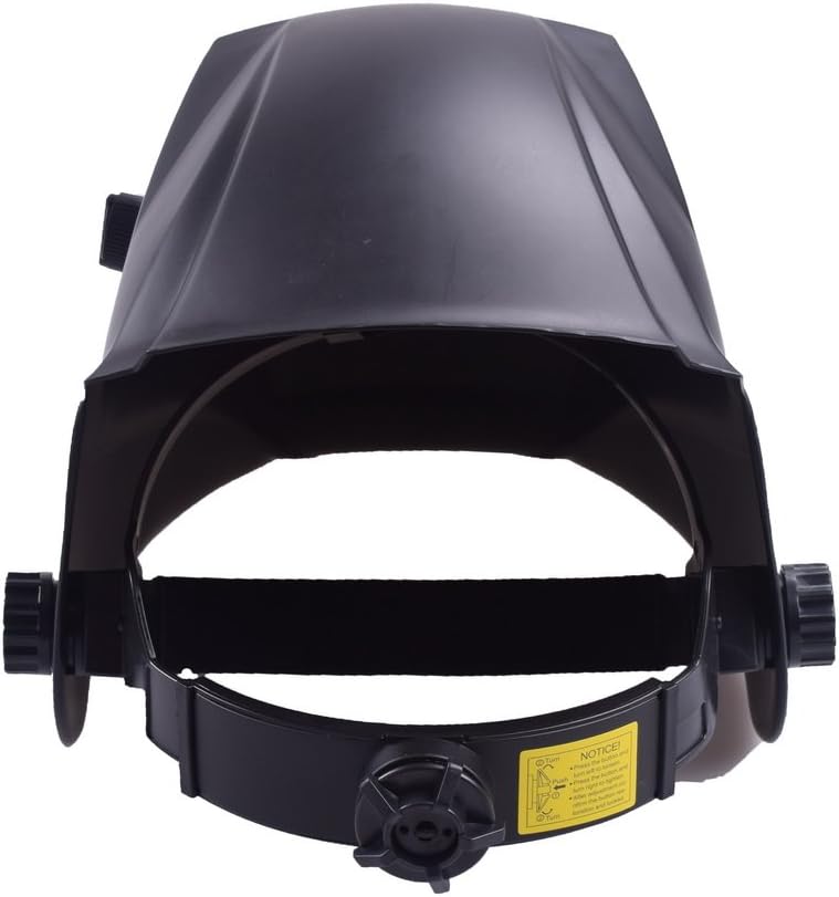 Exclusive Discount 60% Price Nuzamas Solar Powered Auto Darkening Welding Helmet Mask Weld Simple Black Face Protection for Arc Tig Mig Grinding Plasma Cutting with Adjustable Shade Range DIN4/9-13 UV/IV protection DIN16