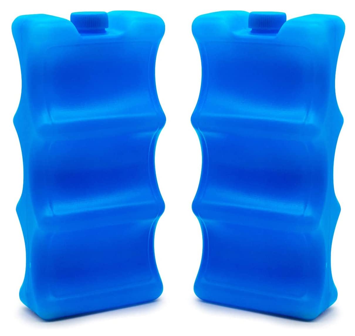 Reusable Freezer Ice Packs, Freezer Ice Pack for Lunch Box, Long Lasting Freezer Blocks for Keeping Food Fresh and Breast Milk Cold in Lunch Boxes, 2 Pack