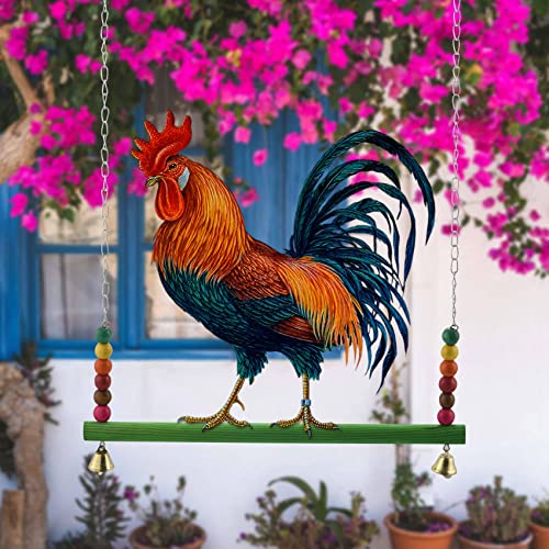 Ksrnsne Chicken Swing Chicken Toy for Hens Bird Parrot Macaw Hens Swing Ladder for Hens Bird Parrot Trainning - Image 3