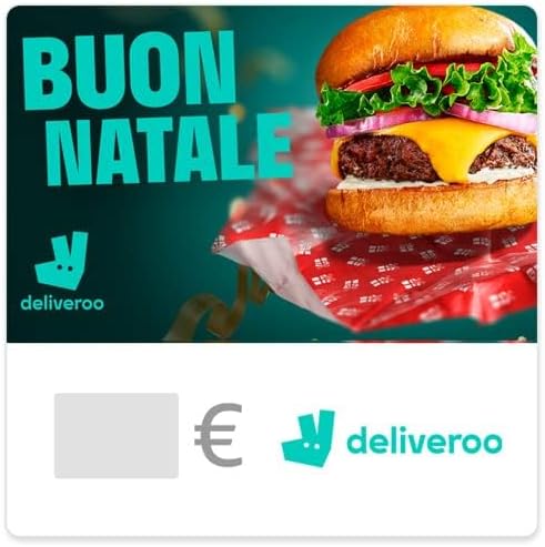 Carta regalo Deliveroo - per l'Italia - via e-mail