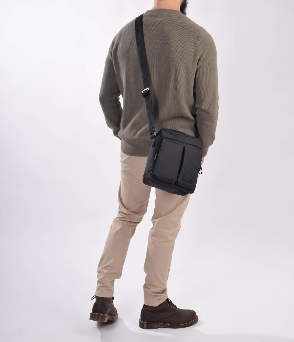 KCB Borsa a tracolla media da uomo Skid | Design pratico | Tasche multifunzionali | Ideale per il giorno | Maniglie regolabili | 100% vegano