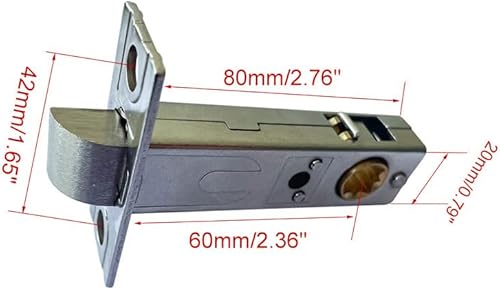 Miniatura 8 de Dixiao Cerradura de puerta empotrada oculta redonda de acero inoxidable 304, pomos de puerta, armario de puerta, cerradura de paso de perilla de
