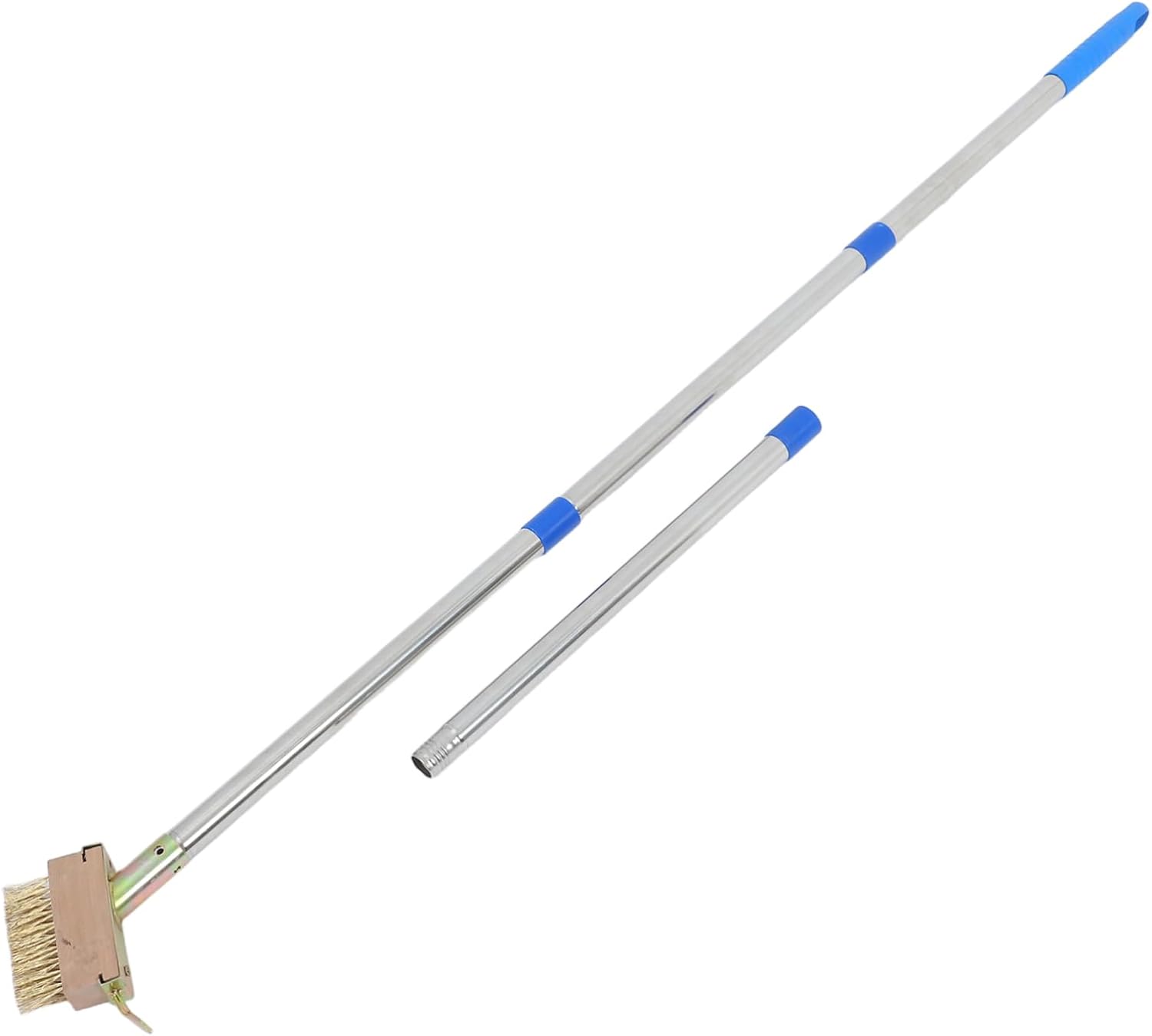 balacoo Stainless Steel Weeding Brush Long Handle Manual Patio Tool