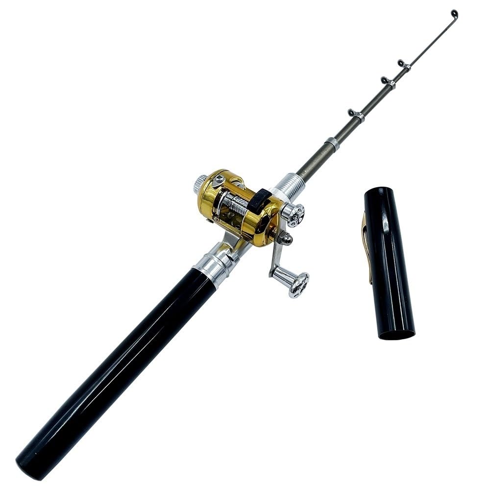 wD7rE5bm6z Canna da Pesca Canna da Pesca telescopica con Mulinello, Set da 96 cm, Canna da Pesca for Piccoli Pesci e Mulinello. Attrezzatura da Pesca.
