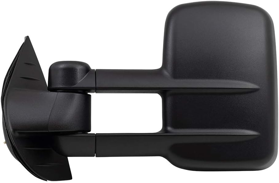 Brock Replacement Driver Manual Telescopic Tow Mirror Compatible with 2007-2014 Silverado Sierra Pickup Truck 20862094