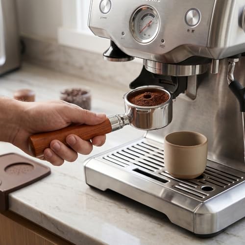 Portafiltro sin fondo de 51 mm para corregir la extracción de café 6