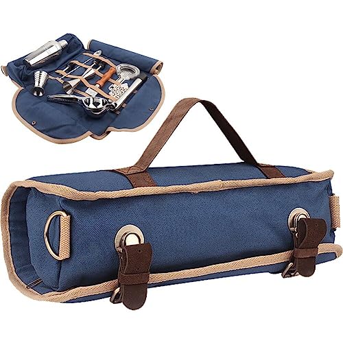 Bolsa de kit de camarero de diseño enrollable para transporte de accesorios de coctelería 2