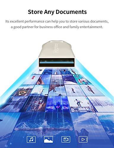 64Gb Usb 2.0 Flash Drive, Hephinov Mini Usb Stick, Udp Thumb Drive, Zinc Alloy Jump Drive, Pen Drive, Memory Stick For Pc/Computer/Sound/Speaker/External Storage (Usb 2.0 64G) #TOP3