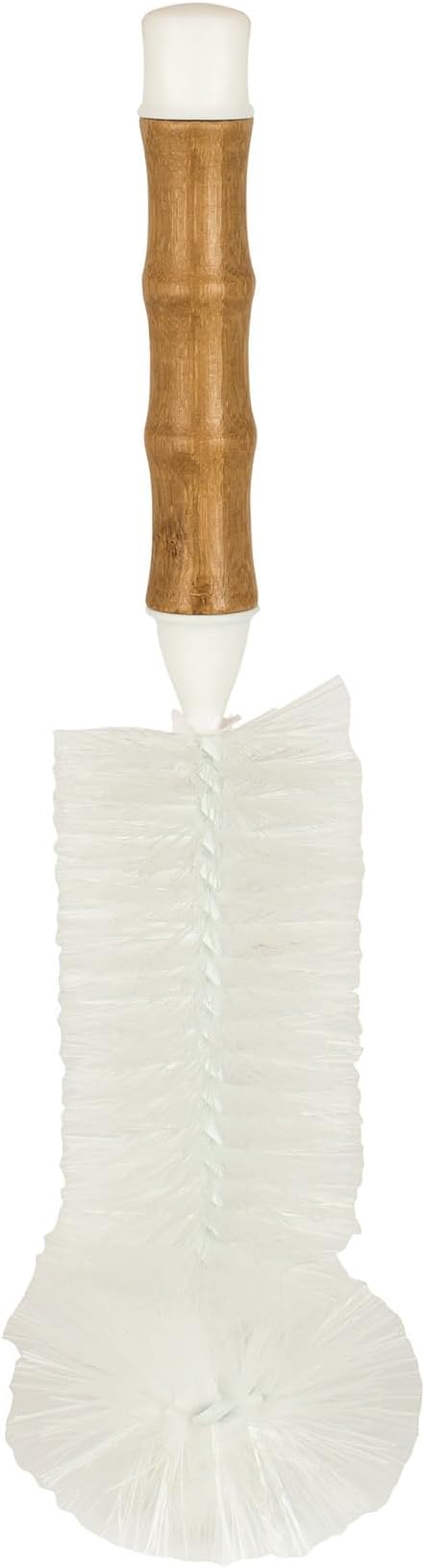 HIC Kitchen Bamboo Water Bottle Brush, Natural Bamboo with Non-Scratch Bristles