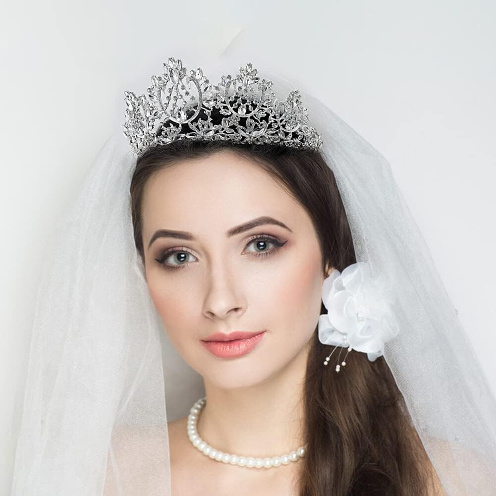 Corona Principessa Di Strass Sposa Banchetto Fascia Da - Foto 7