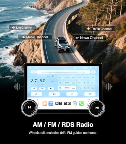 Car Stereo Radio Replacement Upgrade for Jeep Wrangler JK 2007-2018 Dodge Ram Pickup 2009-2012 Wired Wireless CarPlay Android Auto GPS Navigation Touchscreen Head Unit (Double Knobs 4+64) - image 9