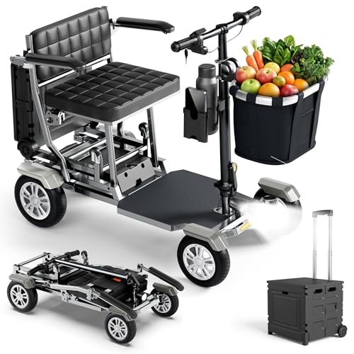 HOMEVOL Lightweight Foldable Mobility Scooter
