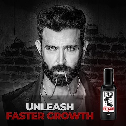 Beardo Beard & Hair Growth Oil, 50ml (Pack of 2) | Natural Hair Oil for Thicker & Longer Beard | Beard Oil for Uneven, Patchy & Fast Beard Growth | Growth Oil for Stronger &... - Image 2