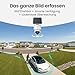 aosu T2 Ultra 4K UHD Überwachungskamera Aussen Solar Akku für Neue aosuBase, 6 Cam-Kit, TrueColor Nachtsicht, Auto-Tracking, 360° Schwenk/Neigung,Ohne ABO-Gebühren，erweiterbarer Speicher bis 1TB