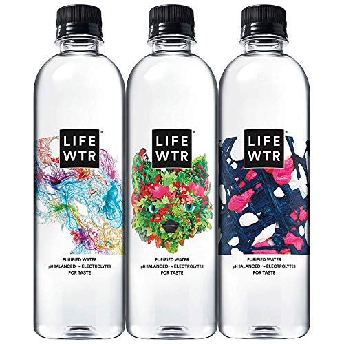 LIFEWTR Premium Purified Water, 500 mL (55 Count) (500ml 55pk)