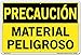Vestil Caution Sign SI-C-44-D-PS-040-S Polystyrene .040" overall size 18.5"W x 12.5"H HAZARDOUS MATERIAL, MATERIAL PELIGROSO