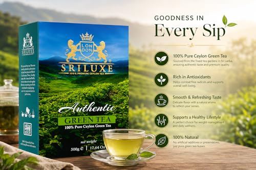 Té verde suelto Ceylon 500g miniatura 2
