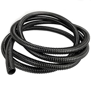 MGidea Slang voor vijvers, 25 mm, flexibel, zwart, uv-bestendig.