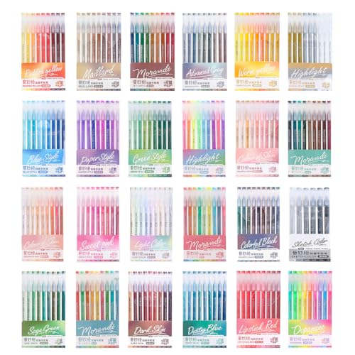 Set de 207 bolígrafos de gel 0.6mm multicolor miniatura 1