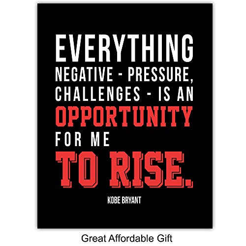 Large 11X14 - Basketball Posters - Motivational Quotes Set - Sports Gift For La Lakers Fan, Men, Boys, Teens - Inspirational Wall Decor, Art Decorations For Office, Bedroom, Living Room - Unframed #TOP5