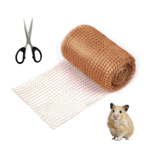 Maille Cuivre, 10M Haute Qualité Grillage Anti Rongeur Bloqueur de Cuivre Filet de Cuivre Tricot pour la Maison Le Jardin la Lutte Antiparasitaire Rongeur Escargot Oiseaux Contrôle