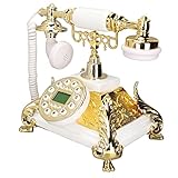 ALIMENTÉ PAR LIGNE TÉLÉPHONIQUE : La ligne fixe ne nécessite aucune pile et est alimentée par la ligne téléphonique, ce qui est économe en énergie et respectueux de l'environnement. Son design classique et élégant en fait une décoration parfaite pour la chambre à coucher, le salon, le bureau, également un bon choix pour