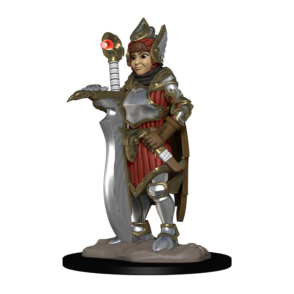 WizKids Wardlings RPG Miniatures: Girl Ranger & Lynx Companion - Pre-Painted D&D Figures