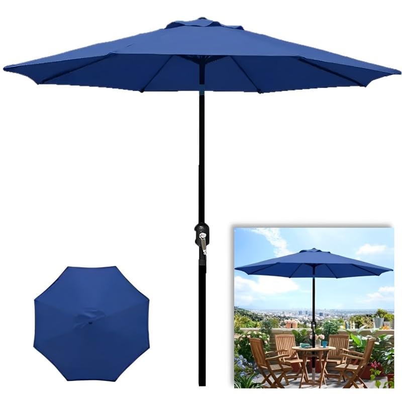 Ombrelone Guarda Sol 3m Grande Com Manivela Articulado Jardim Pis...