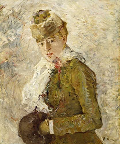 Poster Berthe Morisot femme d'hiver manchon pour habiller un grand mur vide de salon