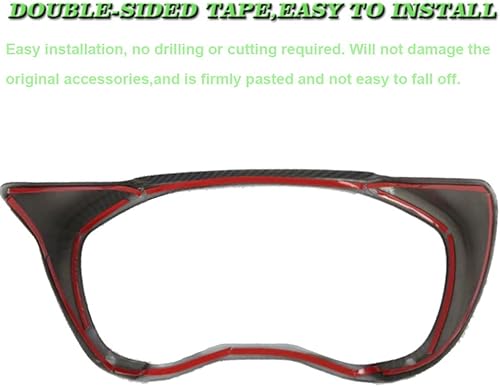 Miniatura 6 de BOYOUS Marco de panel de consola central de ABS, cubierta de instrumentos, accesorios de decoración interior para Subaru Forester 2019 2020 2021