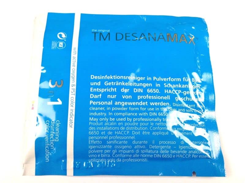 30 Stück TM Desana Max fp 45g blau Reiniger für Bierleitungen Zapfanlage Bierzapfanlage Zubehör Reinigungsbehälter