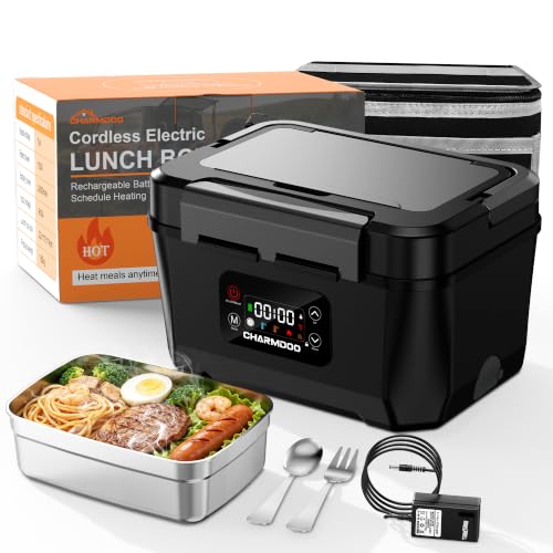 Cordless Electric Lunch Box for Adults, 24000mAh Rechargeable Food Warmer - image 1