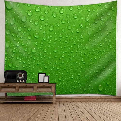 Tenture décoration murale chambre enfant et adulte grand tissu mural imprimé vert 150x130