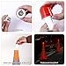 4-Pack LED Traffic Cone Lights - Emergency Flashing Warning Light for Collapsible Cones, 360-Degree LED Barricade Lights for Traffic Safety and Emergencies