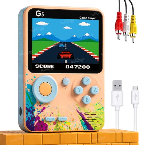 Image of Zest 4 Toyz Handheld Gaming Console for Kids 500 Games in 1 Video Game for TV Rechargeable Battery AV Output Classic Video Games for Kids & Adults (Color May Vary)