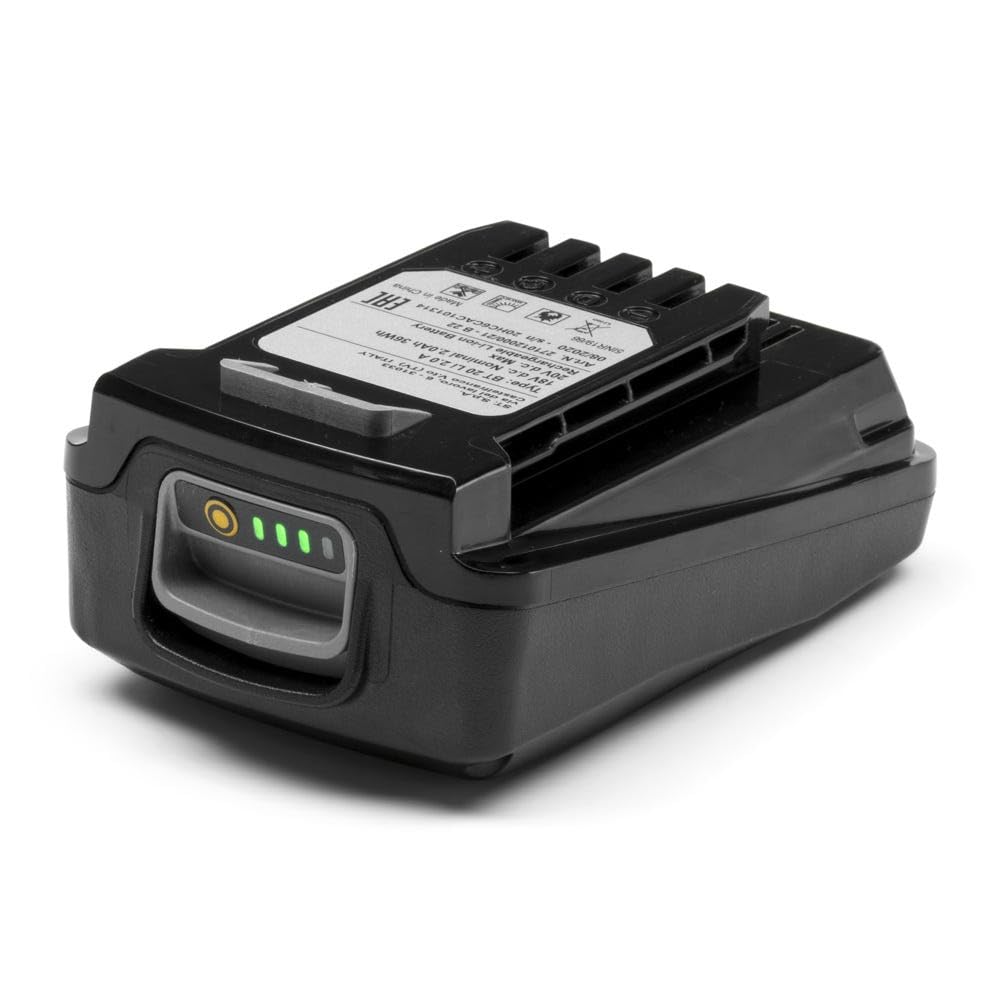 Alpina Batería E-Power B 22 de iones de litio de 20 V. Capacidad de batería 2 Ah. Compatible con todas las herramientas manuales y cortacéspedes Alpina de 20 V. Indicador LED de carga de la batería