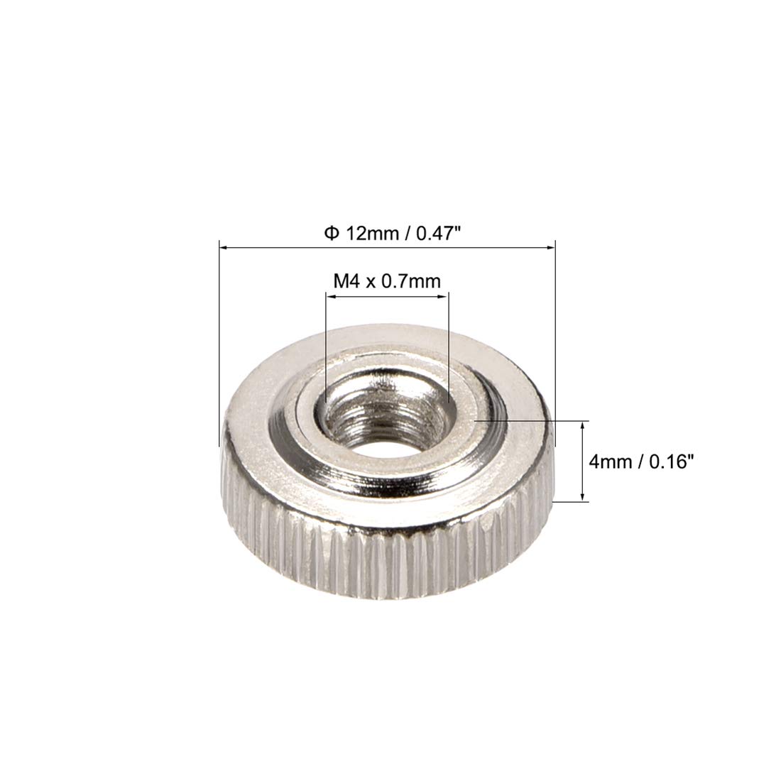 Uxcell Knurled Thub Nuts, 4 Feale Thread Thin Philippines | Ubuy - View #2